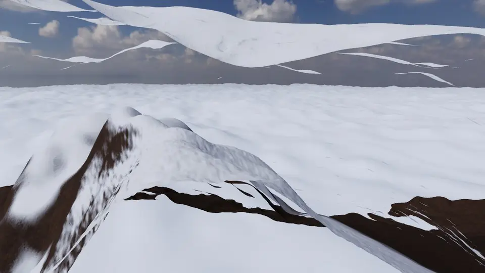 Aconcagua rendered in real-time 3D