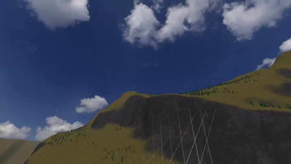 Geirangerfjord rendered in real-time 3D