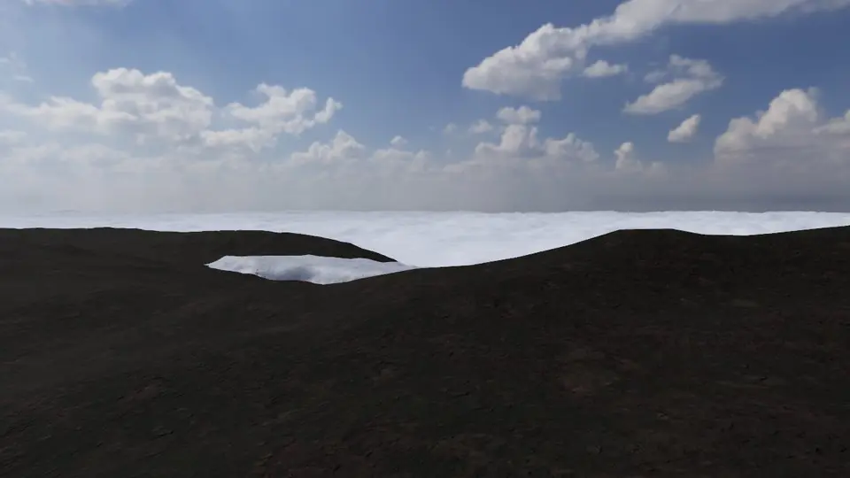 Kilimanjaro · Uhuru Peak rendered in real-time 3D