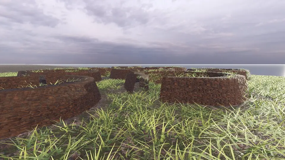 Skara Brae rendered in real-time 3D