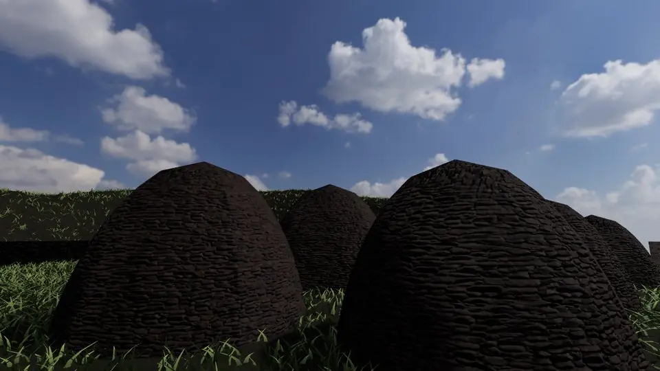 Skellig Michael rendered in real-time 3D